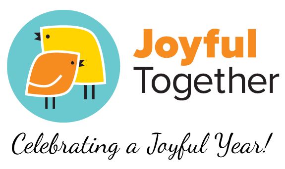 Joyful Together logo with one-liner "celebrating a joyful year." 